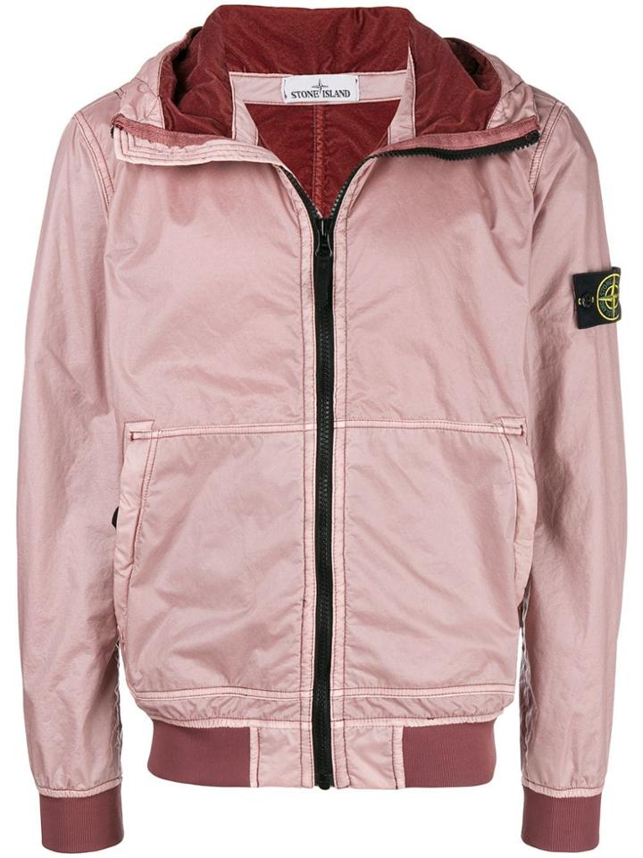 Stone Island Hooded Jacket - Pink & Purple