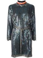 Diesel Sequin Embellished Dress, Women's, Size: Xs, Black, Polyester/glass/plastic