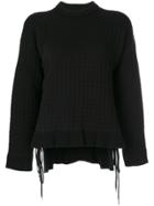 Paco Rabanne Tied Hem Jumper - Black
