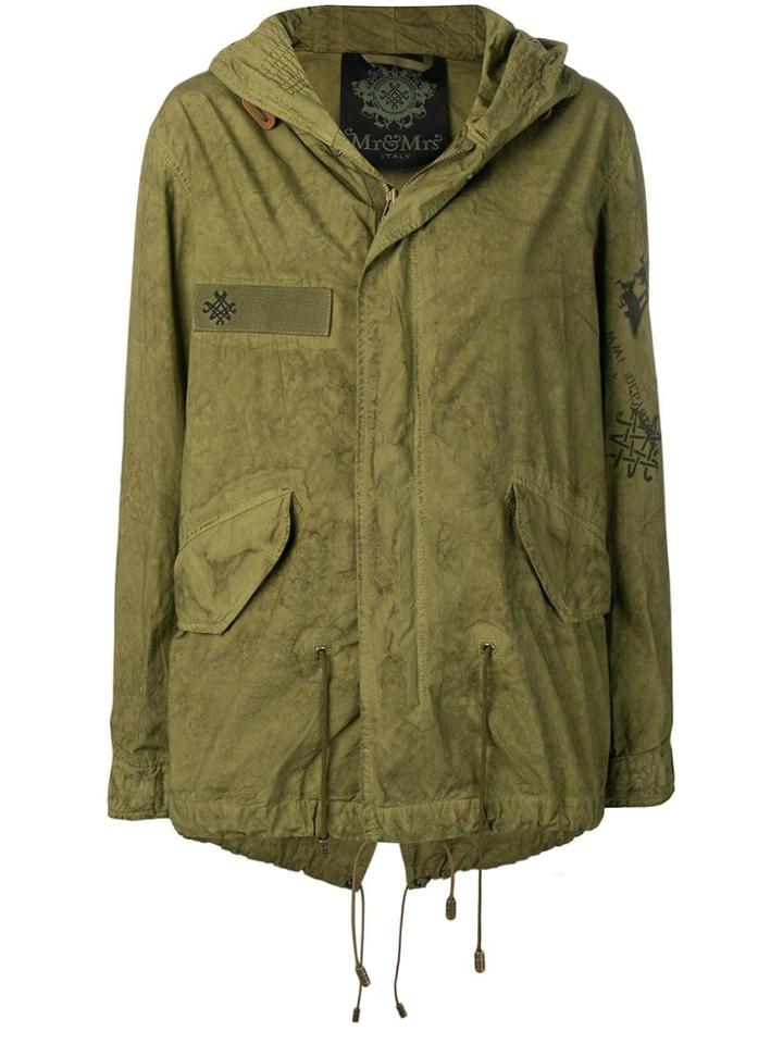 Mr & Mrs Italy Army Parka Jacket - Green
