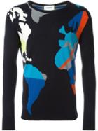 Iceberg World Map Intarsia Jumper