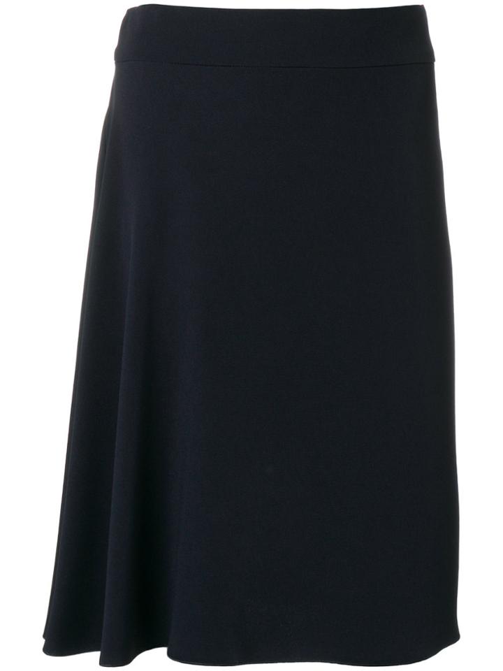's Max Mara Draped Side Midi Skirt - Blue