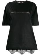 Marco De Vincenzo Crystal Embellished Logo T-shirt - Black