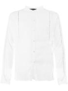 Di Liborio Eyelet Trim Buttoned Shirt - White