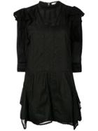 Isabel Marant Étoile Embroidered Short Dress - Black