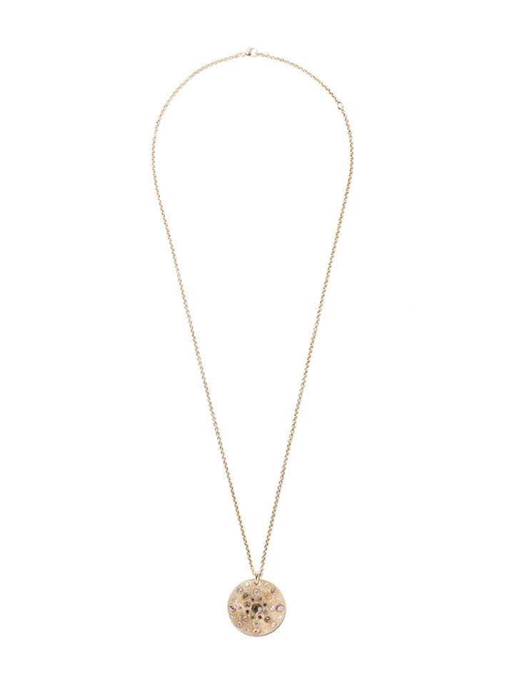 De Beers 18kt Yellow Gold Talisman 10 Medal Diamond Small Necklace -