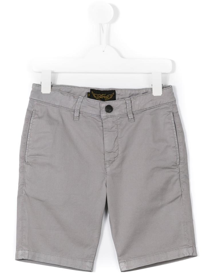 Finger In The Nose Casual Shorts, Boy's, Size: 12 Yrs, Grey