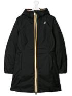 K Way Kids Zipped Rain Jacket - Black