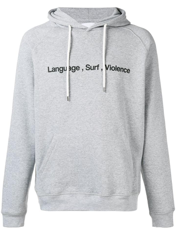The Silted Company Language, Surf, Violence Hoodie - Grey
