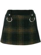 Alyx Bondage Tartan Mini Skirt - Green
