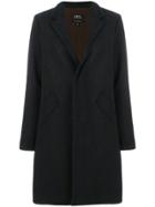 A.p.c. Tailored Buttoned Coat - Black