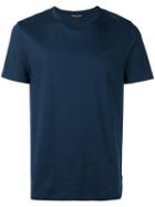 Michael Kors Plain T-shirt, Men's, Size: Large, Blue, Cotton