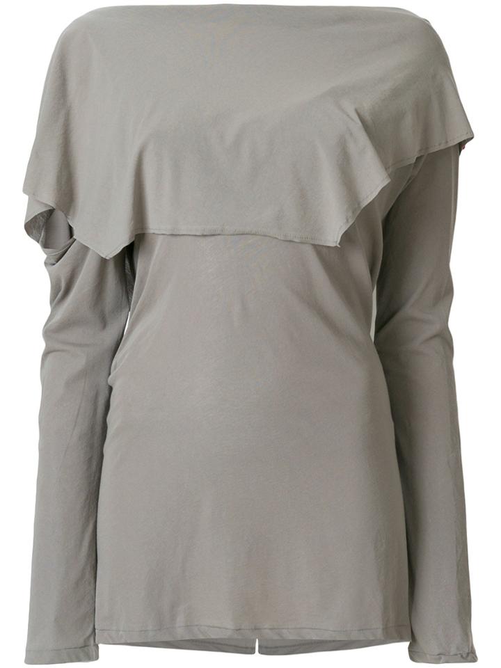 Yohji Yamamoto Flap Front Shirt - Grey