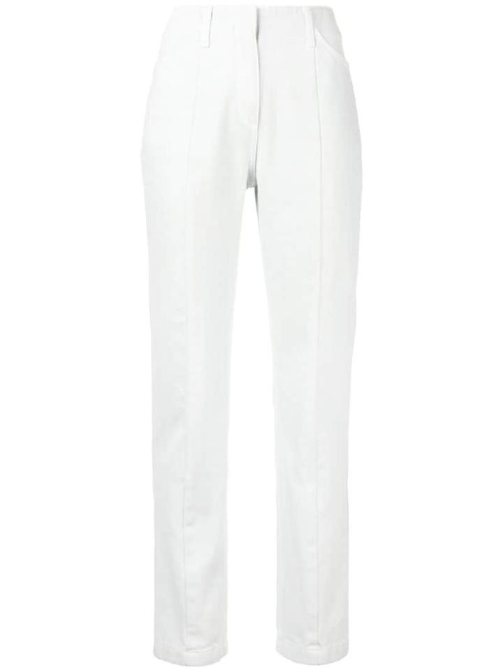 System Straight Leg Denim Jeans - White