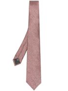 Lanvin Classic Textured Tie - Pink & Purple
