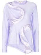 Comme Des Garçons Asymmetric Zipped Top - Purple