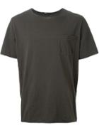 Bassike Button Pocket T-shirt, Men's, Size: Small, Green, Organic Cotton