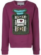 Michaela Buerger I Love Paris Sweatshirt - Pink & Purple