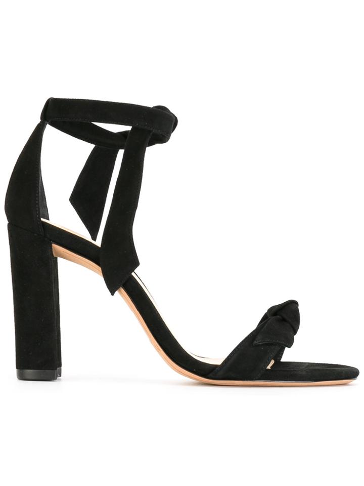 Alexandre Birman Chunky Heel Knot Sandals - Black