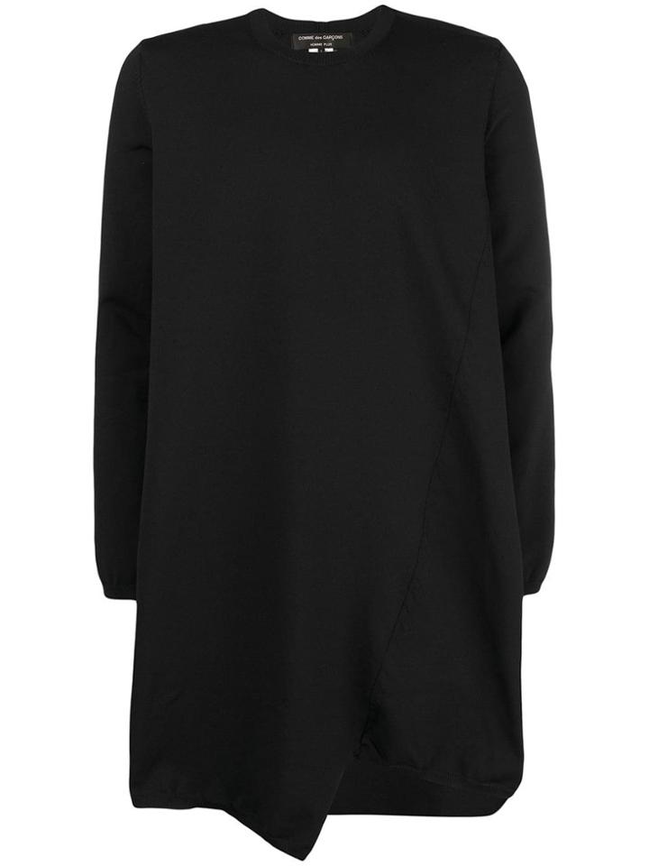 Comme Des Garçons Homme Plus Asymmetric Long-line Sweater - Black