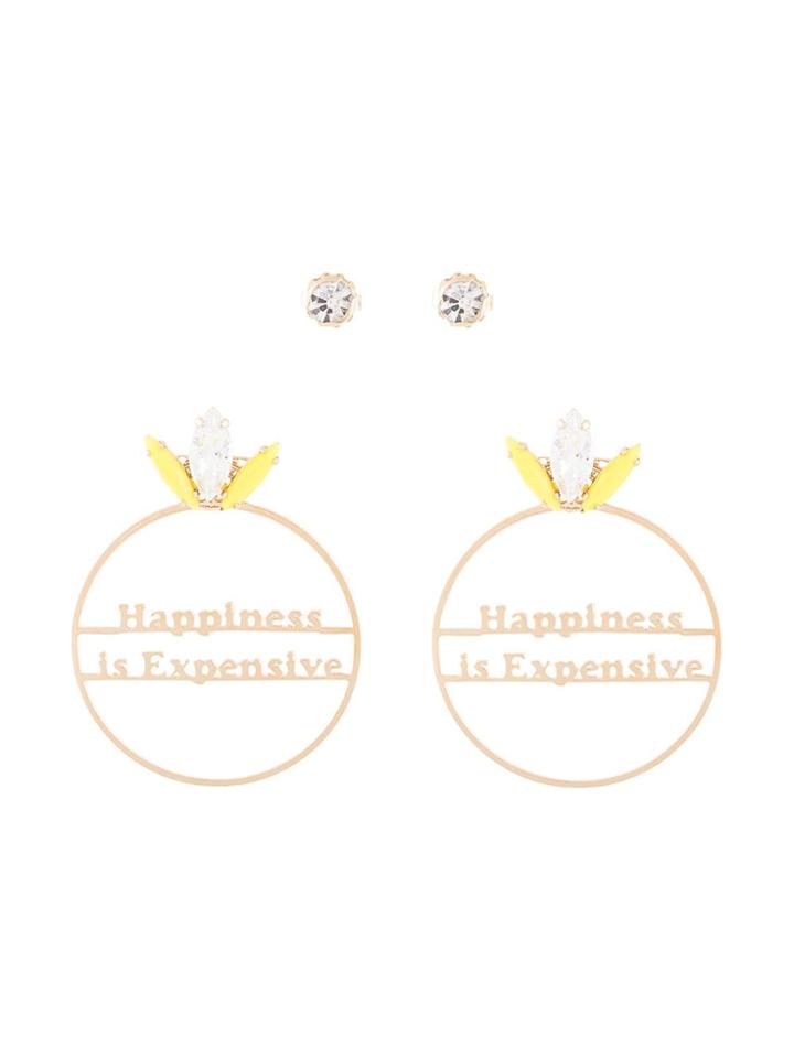 Anton Heunis Happiness Is Expensive Earrings - Gold