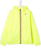 K Way Kids Claude Hooded Jacket - Yellow