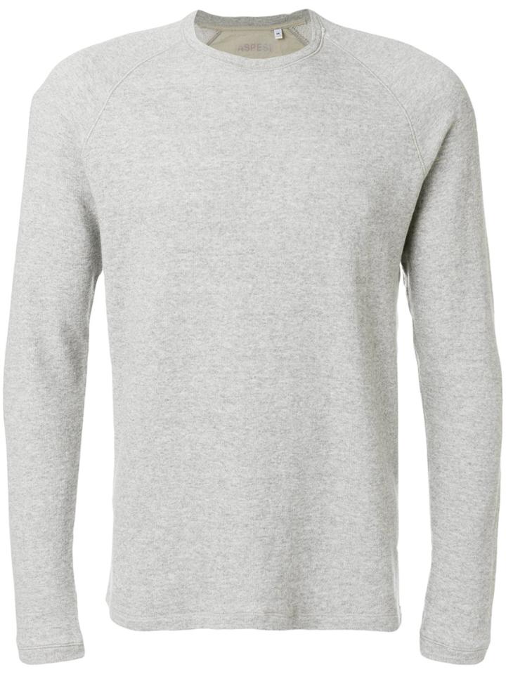 Aspesi Marl Effect Sweatshirt - Grey