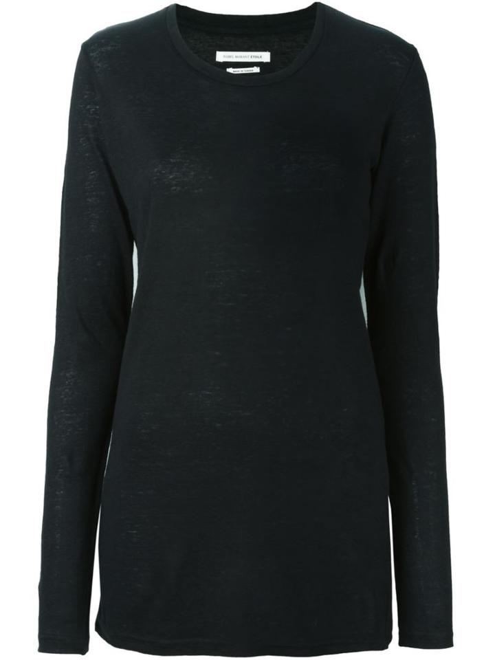 Isabel Marant Étoile 'karon' Top, Women's, Size: Large, Black, Linen/flax