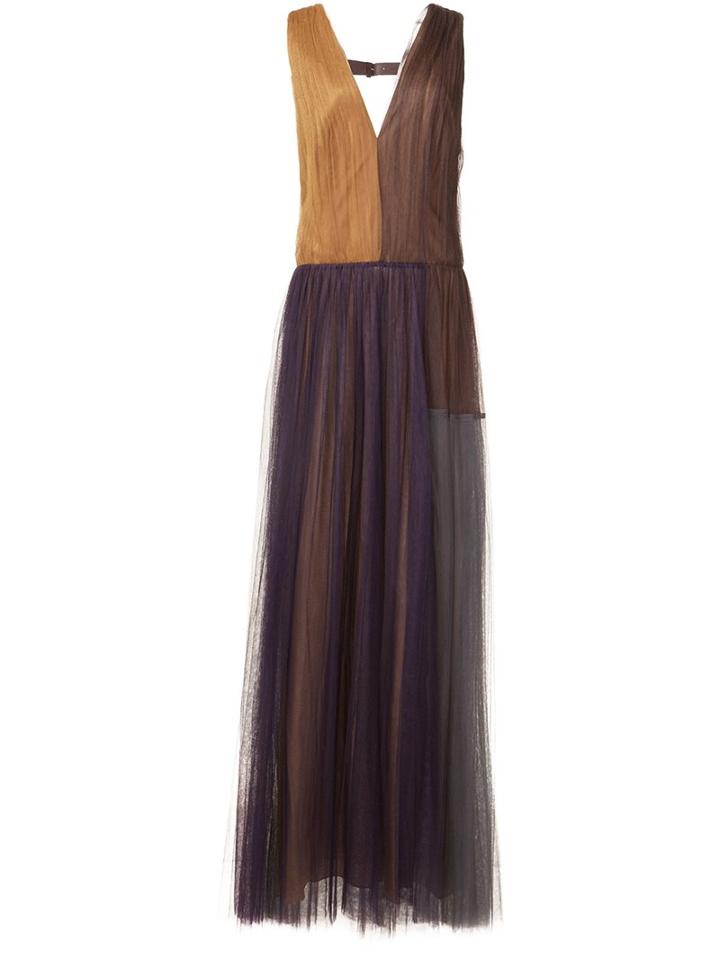 Vera Wang Colour Block Tulle Gown