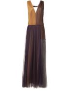 Vera Wang Colour Block Tulle Gown