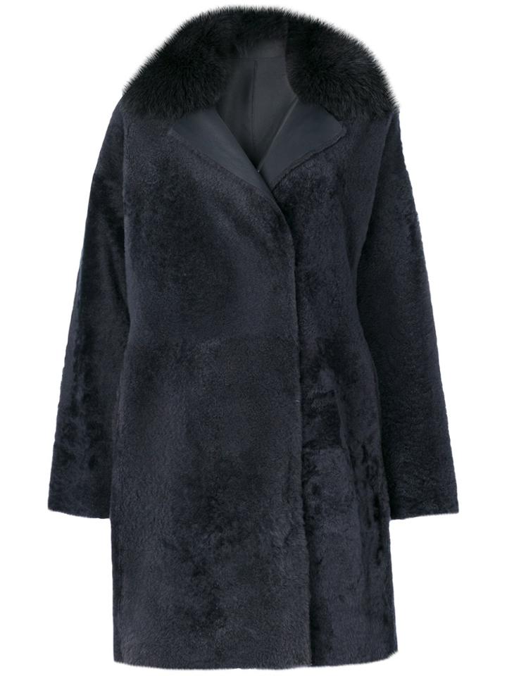 Guy Laroche Collared Coat - Grey