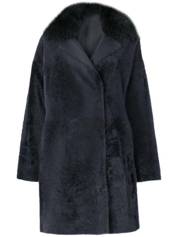Guy Laroche Collared Coat - Grey