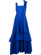 P.a.r.o.s.h. Frill Hem Dress - Blue