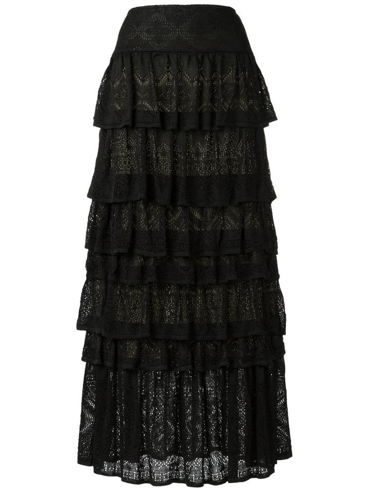 Cecilia Prado - Knit Maxi Skirt - Women - Acrylic/lurex/viscose - P, Black, Acrylic/lurex/viscose
