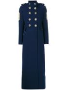 History Repeats Long Coat - Blue