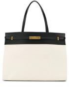 Saint Laurent Manhattan Medium Shopping Bag - White