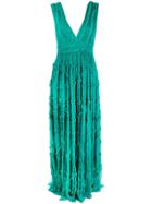 Just Cavalli Long Crepon Gown - Green