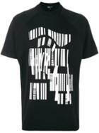 Y-3 Abstract Print T-shirt, Men's, Size: Small, Black, Organic Cotton