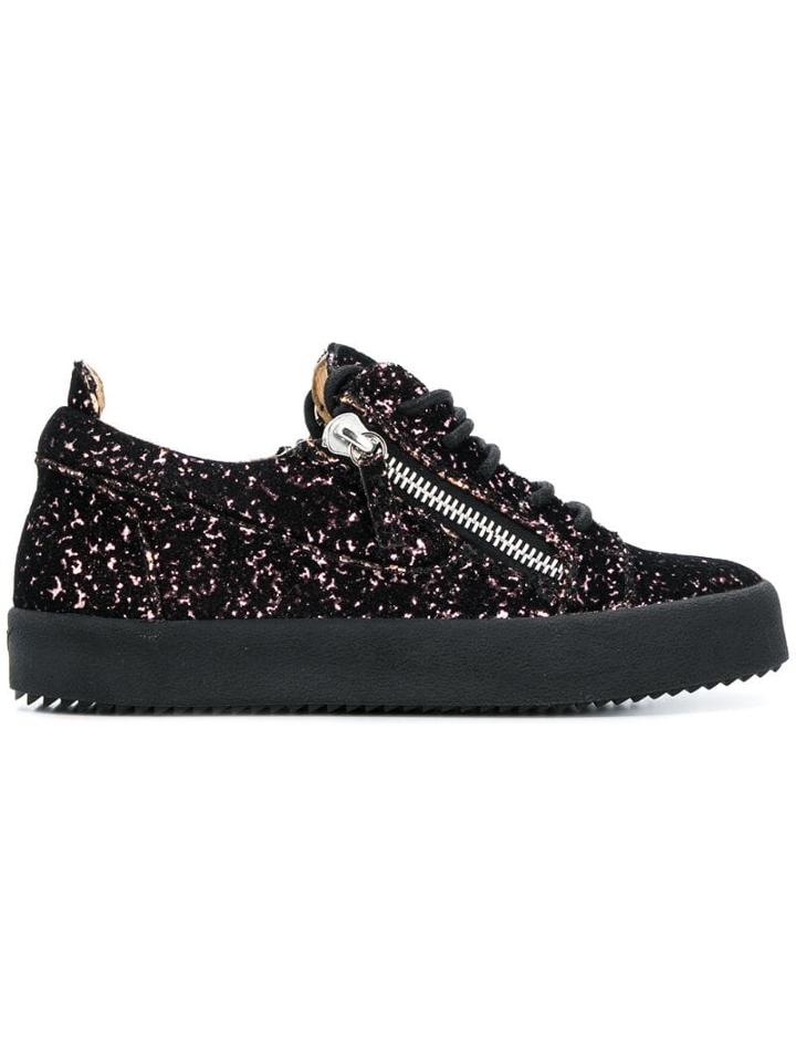 Giuseppe Zanotti Gail Glittered Sneakers - Black