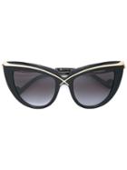 Anna Karin Karlsson 'lusciousness' Sunglasses, Women's, Black, Acetate/metal (other)/24kt Gold