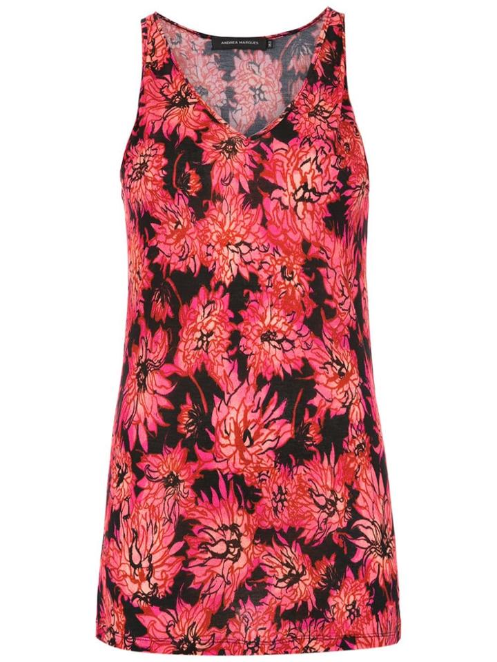 Andrea Marques V-neck Tank Top - Black