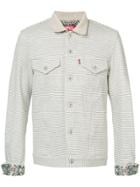Junya Watanabe Comme Des Garçons Striped Shirt Jacket - White