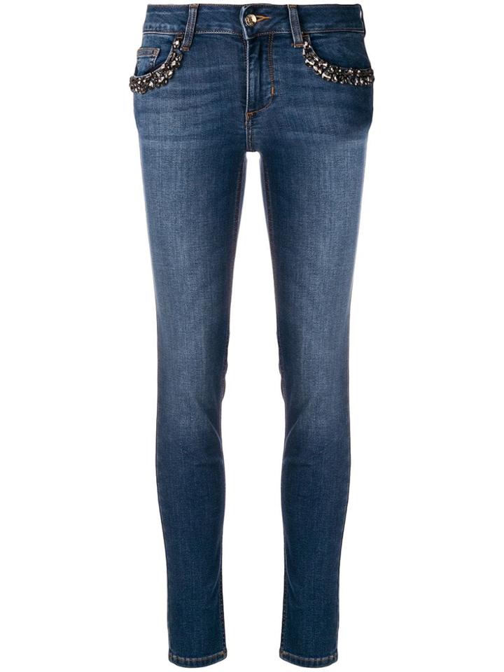 Liu Jo Embellished Skinny Jeans - Blue