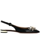 Giuseppe Zanotti Design Beaded Fringe Mid Heel Sandal - Black