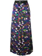 Sacai Printed Palazzo Trousers - Black