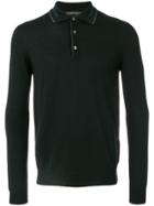 Pal Zileri Knitted Polo Shirt - Black