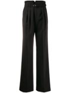 Red Valentino High Waist Trousers - Black