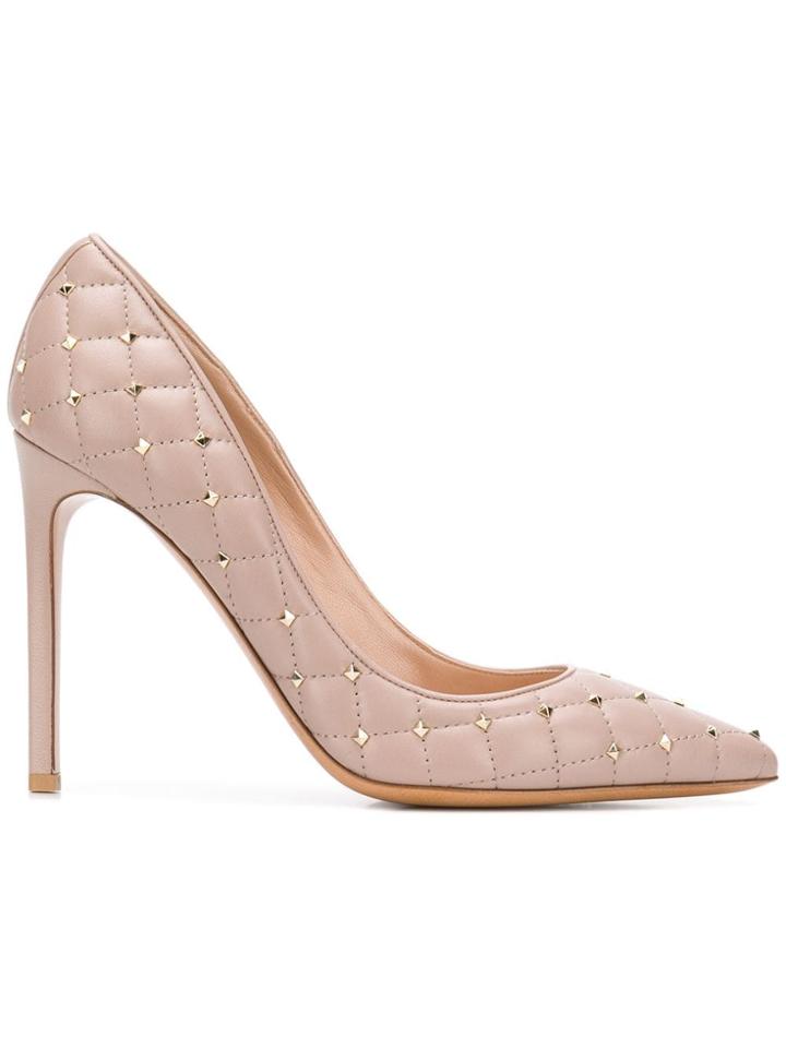 Valentino Valentino Garavani Quilted Rockstud Pumps - Neutrals