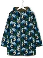 Stella Mccartney Kids Palm Tree Print Parka, Size: 14 Yrs, Green