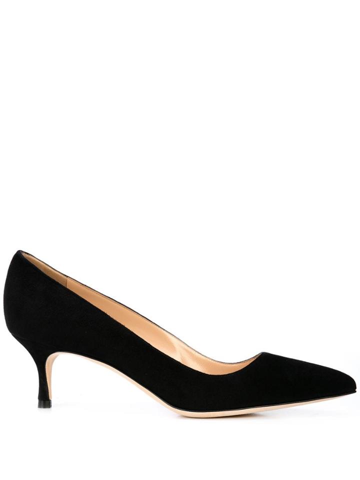 Manolo Blahnik Pointed Low Pumps - Black